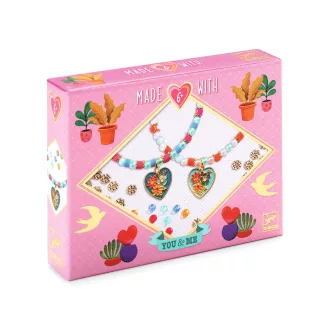   Djeco Ékszerkészítő készlet - Páros szívek - Heart Threading