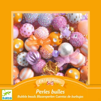   Djeco Ékszerkészítő készlet - Buborék gyöngyök, arany - Bubble beads, Gold