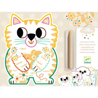  Djeco Meglepetés színező - Háziállatok - Domestic animals