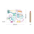 Djeco Meglepetés színező - Vadállatok - Wild families