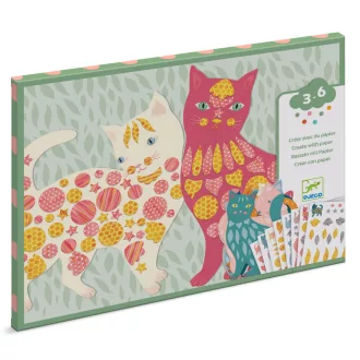   Djeco Matricázó képkészítés - Cicák és macskák - Elodie’s cute cats