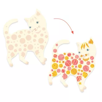   Djeco Matricázó képkészítés - Cicák és macskák - Elodie’s cute cats