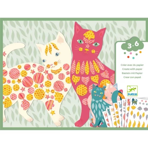 Djeco Matricázó képkészítés - Cicák és macskák - Elodie’s cute cats