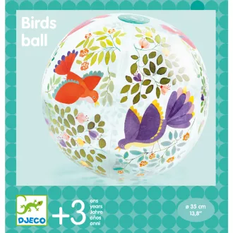   Djeco Felfújható labda, ∅ 35 cm - Madárkák - Birds ball