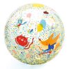 Djeco Felfújható labda, Ø 35 cm - Csörgő zörgő labda - Bubbles ball