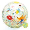 Djeco Felfújható labda, Ø 35 cm - Csörgő zörgő labda - Bubbles ball