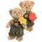 Bukowski plüss - Romantic Teddy piros virággal - 25 cm