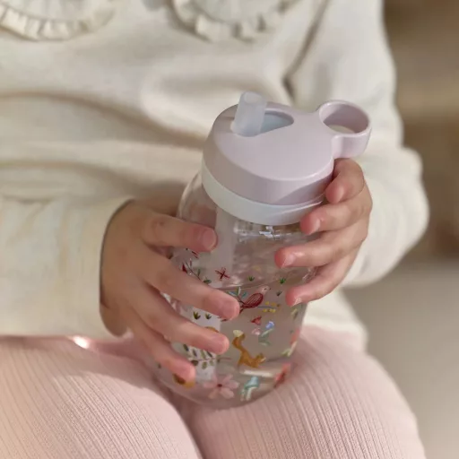 Little Dutch szívószálas kulacs 450 ml - Fairy wonders