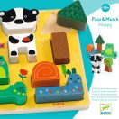 Djeco Formaillesztő és formapárosító - Vidám - Puzz and Match Happy