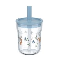  Little Dutch gyerek pohár szívószállal 250 ml  - forest friends