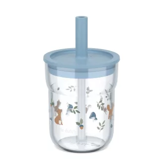   Little Dutch gyerek pohár szívószállal 250 ml  - forest friends