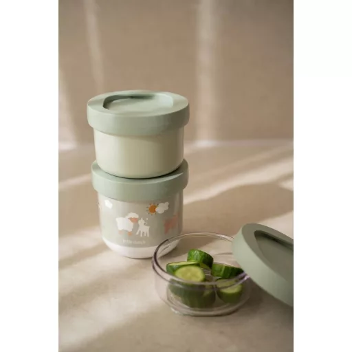 Little Dutch gyerek snack box készlet 3 db-os - Little Farm