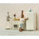 Maileg sárga miniatűr turmixgép nyuszi házba