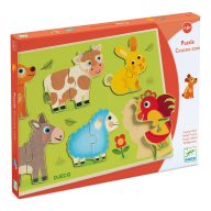   Djeco Formaillesztő, formaberakó - Helló tehén - Coucou cow