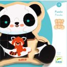 Djeco Fa puzzle - Panda, 9 db-os - Puzzlo Panda