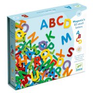  Djeco Mágneses betűkészlet - Színes nagybetűk - 83 small letters