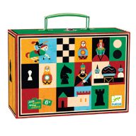  Djeco Társasjáték klasszikus - Sakk, Kínai sakk és Dáma - Chess+Checkers