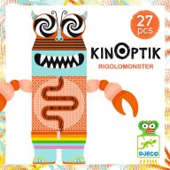   Djeco Optikai puzzle - Vicces szörnyek, 27 db-os - Kinoptik RigoloMonster