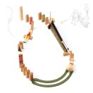 Djeco Építőjáték - Sokasodó ívelő, 27 db-os - Zig and Go - Curve