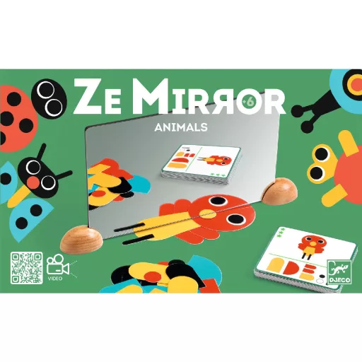 Djeco Képkirakó - Tükröző állatfigurák - Ze Mirror Animals