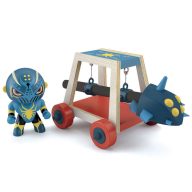   Djeco Arty Toys - Lovag - Pókharcos faltörő kossal - Spider attak