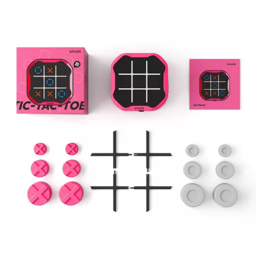 GiiKer Tic Tac Toe interaktív amőba - Okos logikai játék - Pink