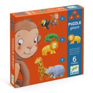   Djeco Óriás puzzle - Marmoset és barátai, 4-6-9 db-os - Marmoset and friends
