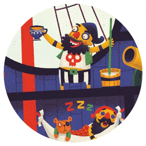 Djeco Óriás puzzle - Kalózhajó, 36 db-os - The pirate ship