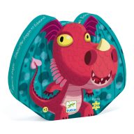  Djeco Formadobozos puzzle - Cuki sárkány, 24 db-os - Edmond the dragon