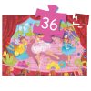 Djeco Formadobozos puzzle - Balerina virággal, 36 db-os - The ballerina with the flower