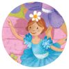 Djeco Formadobozos puzzle - Balerina virággal, 36 db-os - The ballerina with the flower