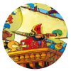 Djeco Formadobozos puzzle - Barbarossa hajója, 54 db-os - Barbarossa's Boat