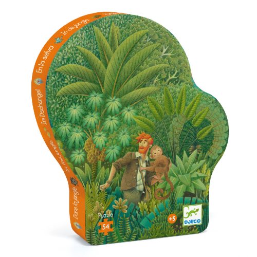 Djeco Formadobozos puzzle - Dzsungel puzzle, 54 db-os - In the Jungle