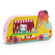   Djeco Formadobozos puzzle - Fagyis kocsi, 16 db-os - Ice cream truck