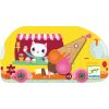 Djeco Formadobozos puzzle - Fagyis kocsi, 16 db-os - Ice cream truck