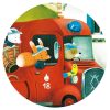 Djeco Formadobozos puzzle - A tűzoltóautó, 16 db-os - The fire truck