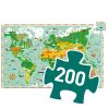 Djeco Megfigyeltető puzzle - Lenyűgöző világ, 200 db-os - A round the world + booklet