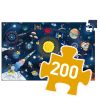 Djeco Megfigyeltető puzzle - A világűr, 200 db-os - The space + booklet