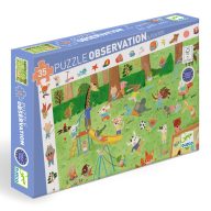   Djeco Megfigyeltető puzzle - Kisbarátok a kertben, 35 db-os - Little friends' garden