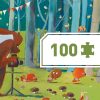 Djeco Művész puzzle - Erdei barátok, 100 db-os - Forest friends