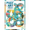 Djeco Művészeti puzzle - Polip, 350 db-os - Octopus