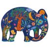 Djeco Művészeti puzzle - Elefánt, 150 db-os - Elephant