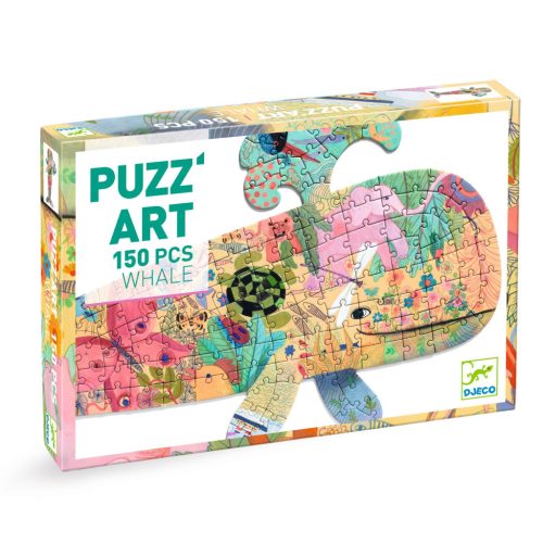 Djeco Művészeti puzzle - Bálna, 150 db-os - Whale