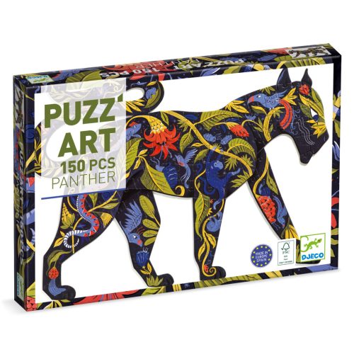 Djeco Művész puzzle - Fekete párduc, 150 db-os - Panther