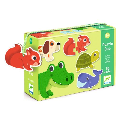 Djeco Párosító puzzle - Állatos, 20 db-os - Animals