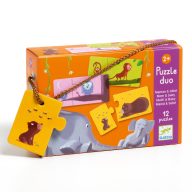   Djeco Párosító puzzle - Mama-baba, 24 db-os - Mom and baby