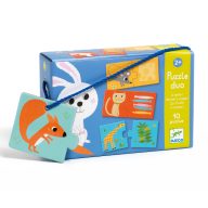   Djeco Párosító puzzle - Ki mit eszik?, 20 db-os -  Dinner's ready!