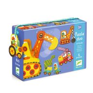   Djeco Párositó puzzle - Munkagépek, 12 db-os - Articulo vehicles