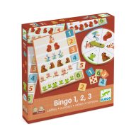   Djeco Fejlesztő játék - Bingó a számokkal - Eduludo Bingo 1, 2, 3 numbers