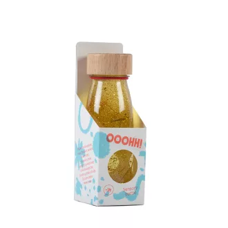 Petit Boum szenzoros játék - Float bottle - Gold